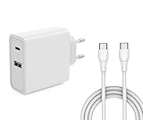 55W Type C Chargeur Adaptateur Secteur USB-C Alimentation Chargeur pour HP/Dell/Lenovo ThinkPad/Google Pixel/Huawei Matebook/ASUS Chromebook; Zenpad/Acer Chromebook/Macbook 13-inch 2016/2017/2018
