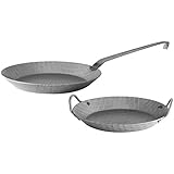 Kopf 125471 Iron frying pan set, cast iron, 28 cm and 28 cm