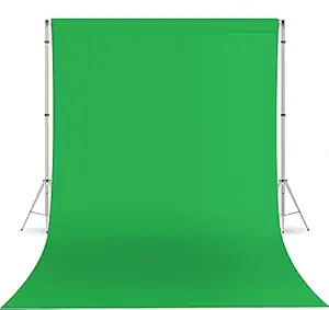 Boltove 8FTX12FT Green Backdrop Background for Photography Photo Booth Backdrop for Photoshoot Background, television, video production and home decoration, weddings, parties, newborns, children, product photography,Screen Video, Curtain
