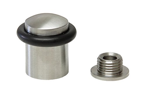 EVI Herrajes 040159CB2UAM Pack de 2 topes de puerta (acero inoxidable)