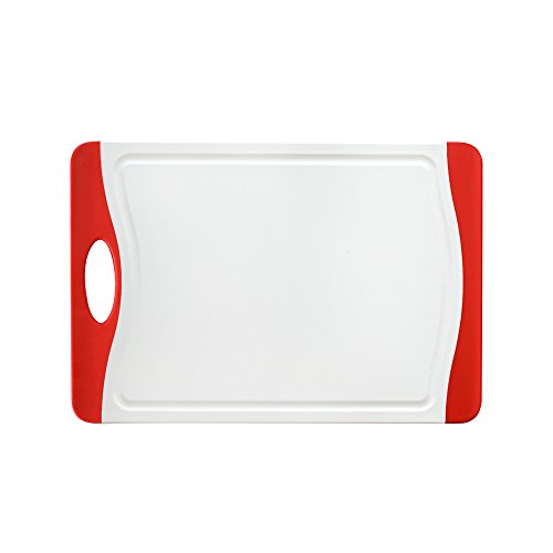 ProCook Colourpro Schneidebrett rutschfest Set, 3-teilig rot - 3