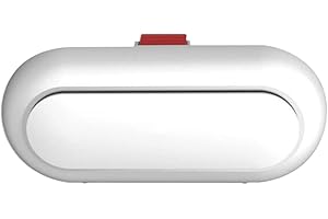 ‎MORECHIOCE Auto Sonnenblenden Brillenetui, MoreChioce Universal Auto Brillenhalter Brillen-Clip Brillenbox Brillen-Aufbewahrungsbox Sonnenbrillen Etui Brillen Halterung für Auto SUV Wohnmobil LKW,Weiß