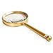 Produktbild GuoEY Tragbarer Handlupe-Metallgriff-Gold 8X / 10X Jumbo-Größe belichtete Lesemaxifier für Feldprüfung, Schmuck-Identifikation, Druckherstellung, ältere Lesung, antike Anerkennung