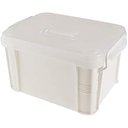 Homyl Trousse de Secours Vide Boîte Portable Poignée Famille Boîte de Rangement Voyage/Extérieur Urgence Premier Soin Maison Camping Randonnée