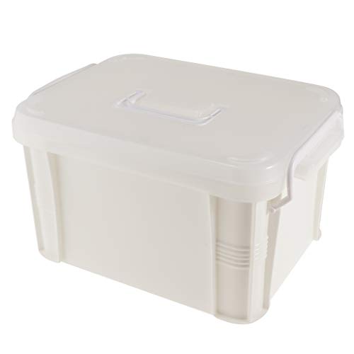 Homyl Trousse de Secours Vide Boîte Portable Poignée Famille Boîte de Rangement Voyage/Extérieur Urgence Premier Soin Maison Camping Randonnée