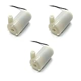 Eingangsspannung: 3-5 VDC Homengineer 3X Tauch Pumpe 3-5V Tauchpumpe für Teich, Brunnen, Bewässerung f. Arduino Raspberry Pi etc.