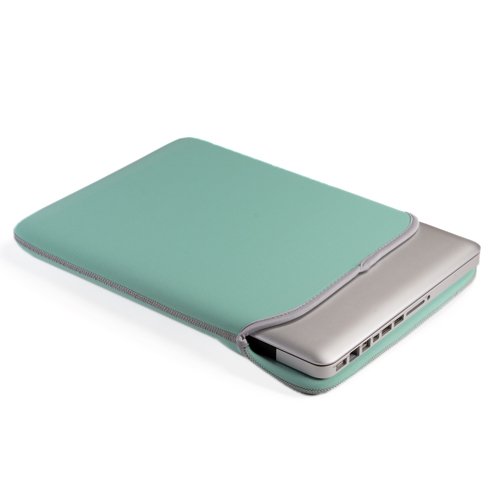 GMYLE Türkis 4 in 1 Hülle Tasche für Macbook Pro 13 Zoll – Weicher Transportbeutel – Tastatur-Abdeckung (US Layout) – Schutzfolie für den Bildschirm (nicht für MacBook Pro Retina 13) - 3