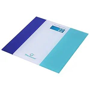 Thermocare Ultra Slim Personal Scale Digital Weight Machine for Body with Auto Sensor (Black)