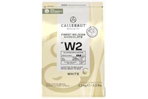 Callebaut - W2 White - 28% Callets - 2.5kg (Sold by Parkers Foodservice) (1 Pack)