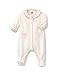 Petit Bateau Baby Girls Round Collar Long Sleeve Footies, Pink (rosella), 86