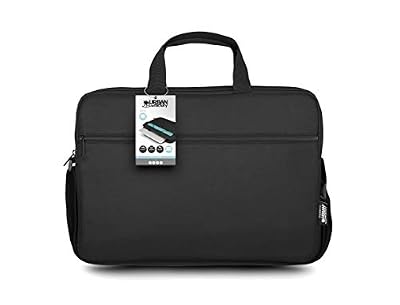 Urban Factory Sacoche pour Ordinateur Portable - Pc 15.6 Pouces et Tablette 10.5 Pouces Modèle Nylee Noir avec Bandoulière Sangle Epaule et Poignée Confortable Renforcée