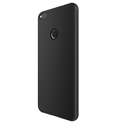 Huawei P8 Lite 2017 Hülle Case, Elekin Soft-Flex Capsule Premium Schwarz TPU Matte Oberfläche Cover Handyhülle Schutzhülle Schmaler Telefonschutz für das Huawei P8 Lite 2017 – Schwarz - 6