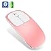 Produktbild Happysdh Mini Maus kabellos Wireless Mouse, 2.4G Leise Funkmaus, 1600 DPI 4 Tasten Optische Mäuse mit USB Nano Empfänger Für PC Laptop iMac MacBook Microsoft Pro, Office Home,Schwarz