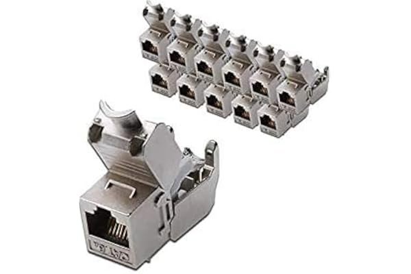 Assmann DN-93615 Digitus Professional Module Keystone catégorie 6A, blindé, raccord de montage sans outil Keystone Jack