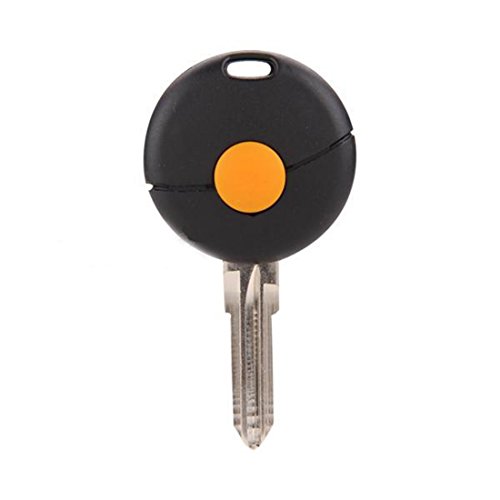 G.M. Production  Llave de coche de carcasa negra con mando de 1 botón, reverso sin logotipo, comprobar las fotos y los detalles de compatibilidad