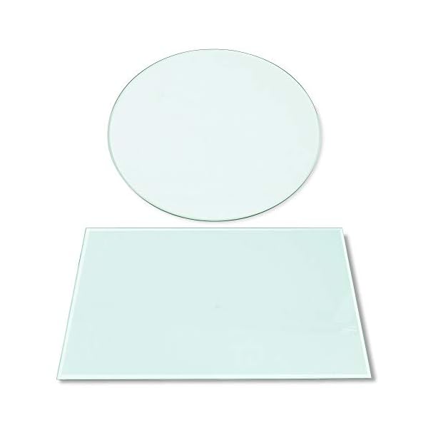 Rapid Teck® Glasplatte Rund Durchm. 300 mm Glastisch Tischplatte aus gehärtetem Glas Tisch Glasscheibe 8mm Dick