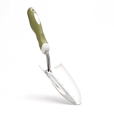 Worth Garden en acier inoxydable main Truelle Outil avec ergonomique souple PP / TPR Grip
