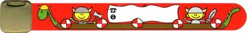 Infoband Wrist Band for Kids - Vikings - Red