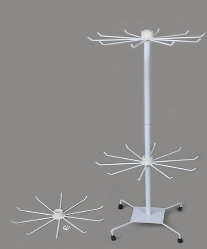 Verkaufsständer mit 3 Etage Metall 73cm weiss - 4