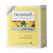 Dickinson's Witch Hazel Formula Towelettes With Aloe - 20 Ea