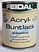 Produktbild Feidal Acryllack / Klarlack / wasserverdünnbar, für Innen und Außen, Farblos / glänzend / 250 ml / Malerqualität v. Fachmann für Holz, Stahl, Aluminium, Metall, Zink, Hart-PVC, Kunststoff, Raufaser, Beton, Mauerwerk