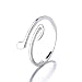 Produktbild YTTY S925 Silber Hinweis Ring Weibliche Öffnung Einstellbar Kleines Fresh Literary Symbol Zeigefinger Ring Sterling Silber Zubehör, Gold, Öffnung Einstellbar, Gold, Öffnung einstellbar