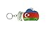 Produktbild Schlüsselanhänger Boxhandschuh Auto Motorrad Flagge Schlüssel Jahrhundert Azerbaijan