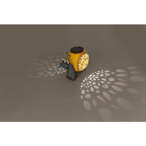 insatech LED Solar Solarleuchte Metallfigur SCHNECKE Gartendeko Figur Solarschnecke - 5