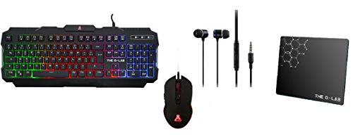 THE G-LAB - COMBO HELIUM - Pack gaming - Clavier FR rétroéclairé KEYZ 120 + Souris KULT-HELIUM + THE G-LAB - COMBO HELIUM - Pack gaming - Clavier FR rétroéclairé KEYZ 120 + Souris KULT-HELIUM +