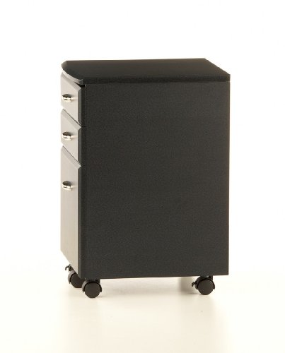 hjh OFFICE 673800 Rollcontainer EKON graphit, inkl. 3 Schübe, grundsolide Verarbeitung, optimal für Schreibtisch, Büromöbel, Schreibtisch Container, Rollkontainer Büro, Rollkontainer mit Schubladen - 13