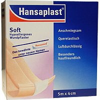 Hansaplast Soft Wundschnellverband, 5,0 mx4,0 cm (1 Stück)