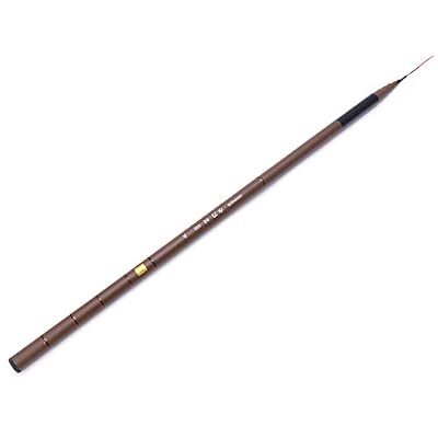 Yanhonin 2.7-6.3m Canne à pêche, Canne à Peche Télescopique Ultra-Rigide Ultra-légère en Fibre de Carbone (4.5m)