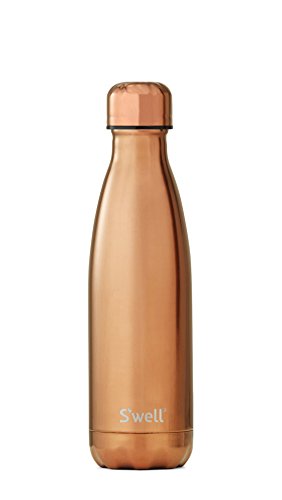 S'well Große metallic Flasche Rosé-gold