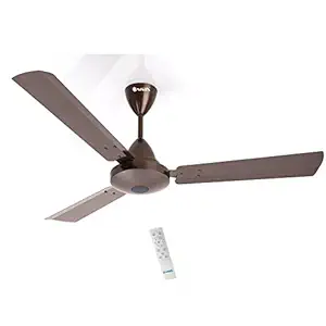 Sinox Edge Energy Saving 1200MM Ceiling Fan with Remote Control and BLDC Motor, 48 Inch (METALLIC BROWN)