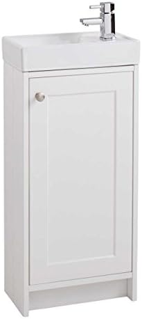 Cassellie Mini Compact Traditional Vanity Unit 400mm White