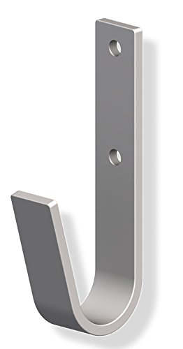 10 Stück – GedoTec® Wandhaken zum Schrauben Unihaken Allzweckhaken 35 x 82 mm | Metallhaken Stahl verzinkt | gebogen mit 30 kg Tragkraft | Universal-Haken in verstärkter Ausführung | Markenqualität für Ihren Wohnbereich - 4