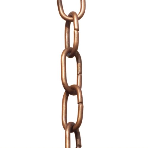 Monarch Pure Copper Traditional Ring Rain Chain, 8-1/2-Feet Length