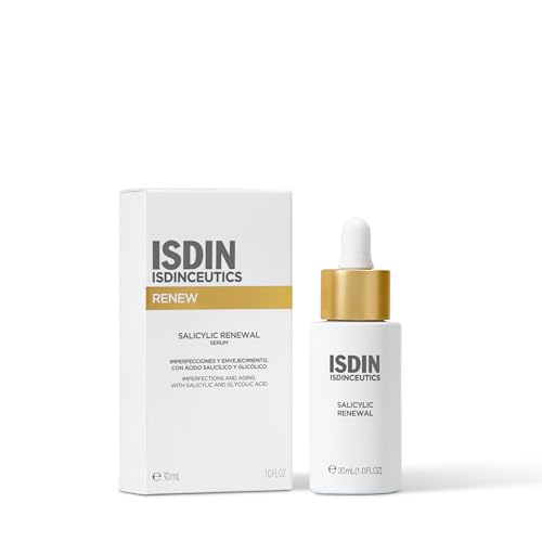 ISDIN Isdinceutics Salicylic Renewal (30 ml) | Siero Viso con Acido Salicilico, Aiuta a Ridurre Imperfezioni e Rughe | Anti-età | Assorbimento Rapido | Texture Leggera