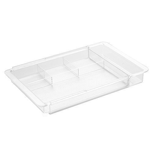 InterDesign 40530EU Linus Ausziehbarer Schubladen-Organizer, durchsichtig