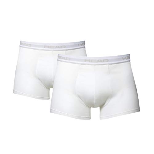 Head Basic 2P, Bóxer para Hombre, Blanco, L, (Pack de 2)