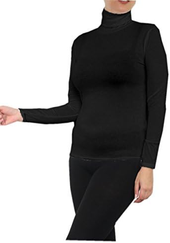 Miss Rouge Women's T-shirts Plain Long-Sleeved Top Black black