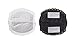 Nuby Natural Touch Disposable Breast Pads (Black and White, Pack of 50)