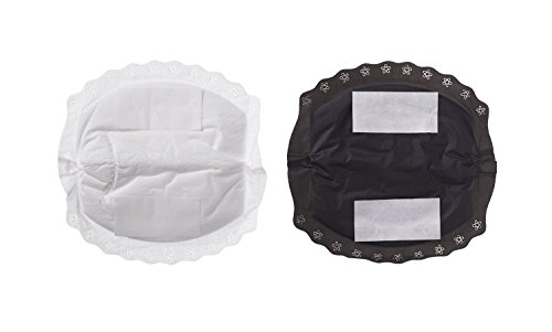 Nuby Natural Touch Disposable Breast Pads (Black and White, Pack of 50)