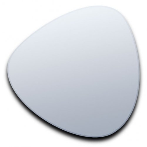 Dreieckige Kies Spiegel – 35 x 30 cm - 2