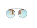 Produktbild Ray-Ban - ROUND FLECK RX 2447V, Rund, Metall, Herrenbrillen, RUTHENIUM/GREY BLUE MIRROR(2502/B7), 47/21/0