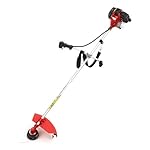 NEW TRUESHOPPING&reg; PROFESSIONAL PETROL GRASS STRIMMER BRUSHCUTTER POWERFUL HEAVY DUTY MODEL 2-STROKE 43CC 1.25KW 1.7HP