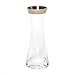 Produktbild KARAFFE GLAS MIT PLATINRAND GLASKARAFFE WASSER WEIN WEINDEKANTER VASE SILBER NEU BLUMENVASE + BRILLIBRUM® FLYER Geschenke Geschenkidee