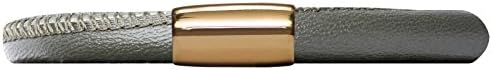 Jennifer Lopez Bracelet in Anthrazit Metallic single with gold plated lock Length 19 cm