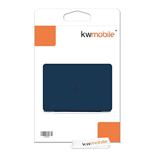 kwmobile Hardcase Laptop Hülle für Apple MacBook Pro Retina 15″ (ab Anfang 2013) – Dunkelblau dünne gummierte Schutzhülle Cover Case Tasche - 7
