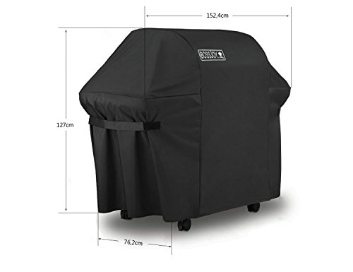 Grill schwer Pflicht Wasserdicht Atmungsaktiv Grill Cover, Terrasse Grill Schutz Große Größe ist eng, staubdicht, wasserdicht, Ultraviolett, leicht zu reinigen, langlebig Nylon Material, Umweltschutz; Gas Grill Hülle Große 152,4 cm schwere Wasserdicht Gas BBQ Grill Abdeckung für Weber - 2